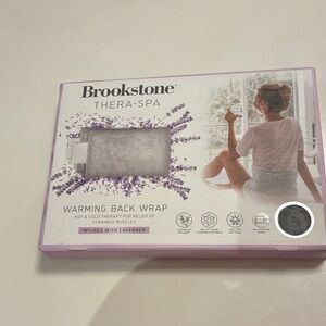 Brookstone Thera-Spa Lavender Warming Back Wrap - Gray